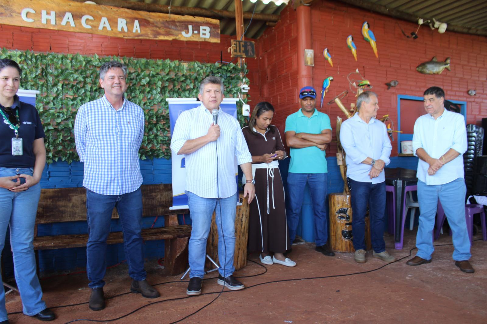 Subprefeito de Anhanduí, Elenilton Dutra, participa do Agro Social na Chácara Buriti e destaca a importância do projeto para a zona rural de Campo Grande.