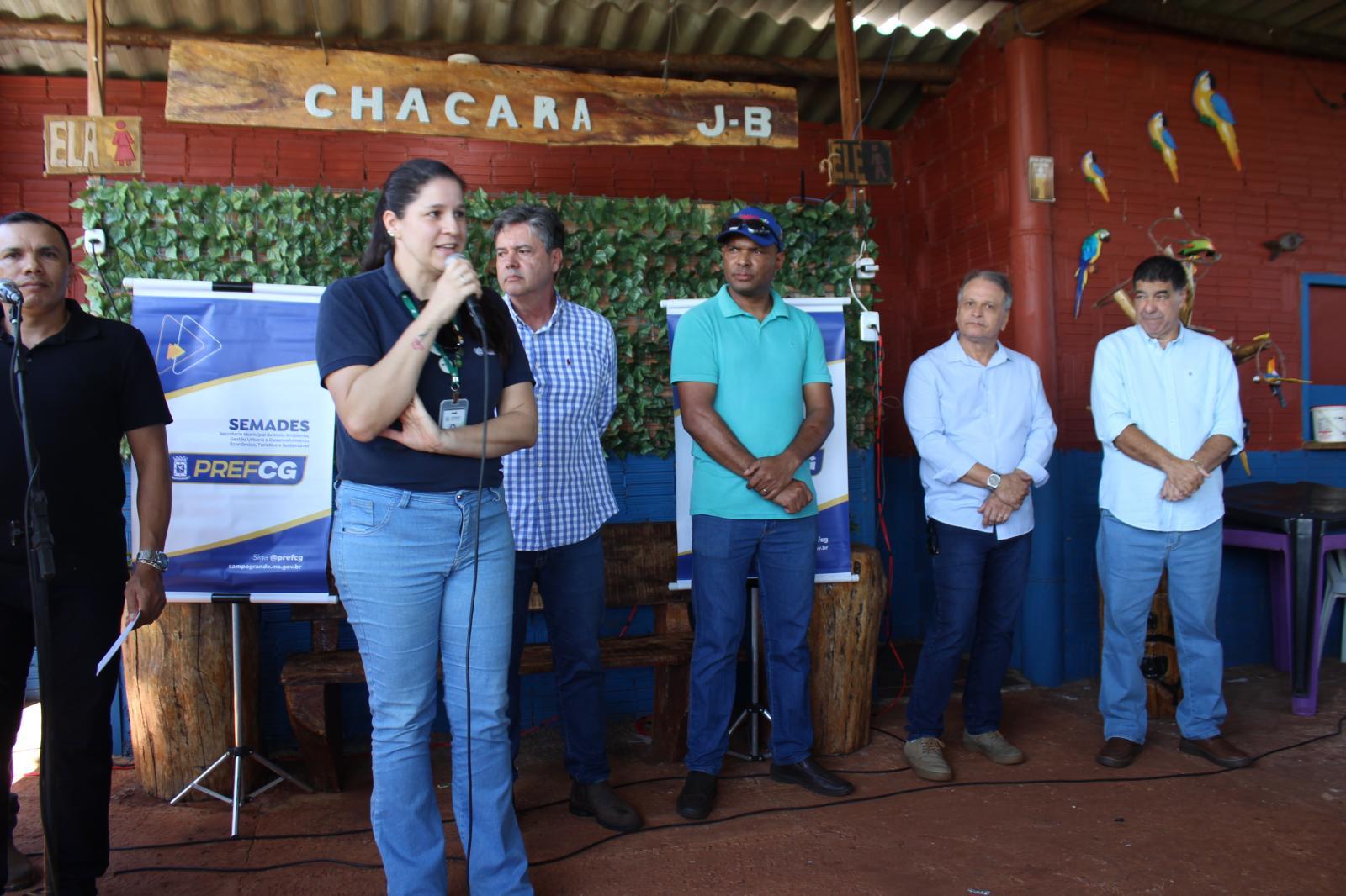 Subprefeito de Anhanduí, Elenilton Dutra, participa do Agro Social na Chácara Buriti e destaca a importância do projeto para a zona rural de Campo Grande.