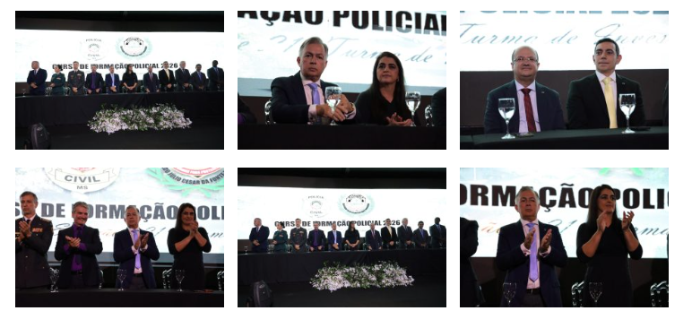 O Governado Eduardo Riedel do Governo do Estado forma 447 novos policiais civis para reforçar a segurança pública de MS. O Governado Eduardo Riedel do Governo do Estado forma 447 novos policiais civis para reforçar a segurança pública de MS.