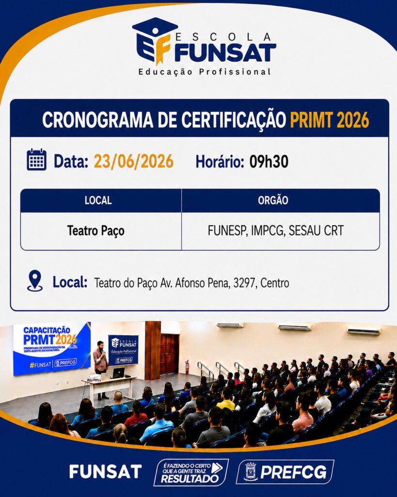 Semana abre com 944 vagas e cursos gratuitos na Funsat.