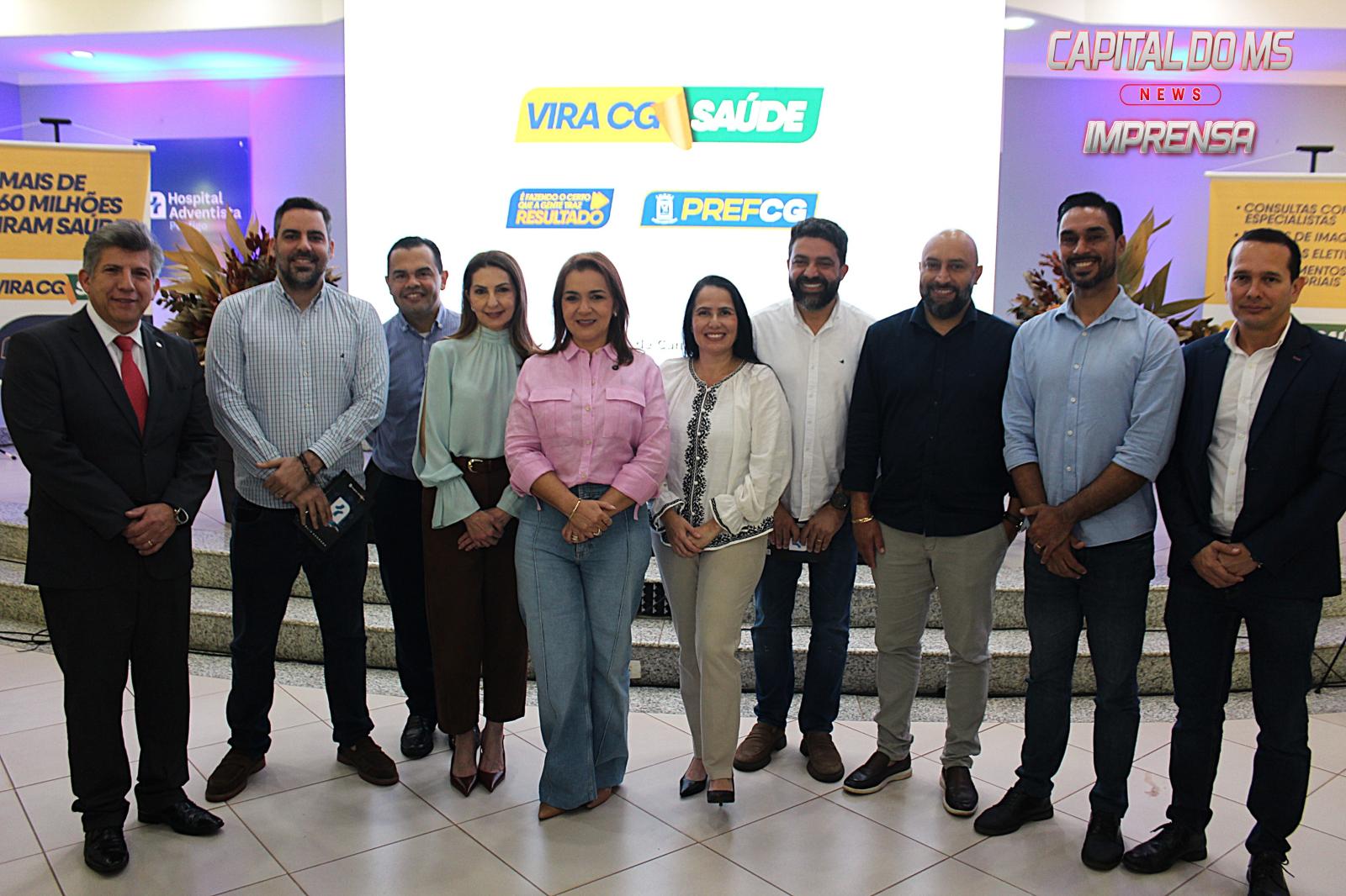 Dr. Ana Luiza Lourenço Adjunta do Secretario Darci Caldo, participa, ao lado da prefeita Adriane Lopes, de coletiva de imprensa no Hospital do Pênfigo, sobre ampliação de cirurgias pelo Vira‑CG Saúde. Dr. Ana Luiza Lourenço Adjunta do Secretario Darci Caldo, participa, ao lado da prefeita Adriane Lopes, de coletiva de imprensa no Hospital do Pênfigo, sobre ampliação de cirurgias pelo Vira‑CG Saúde.