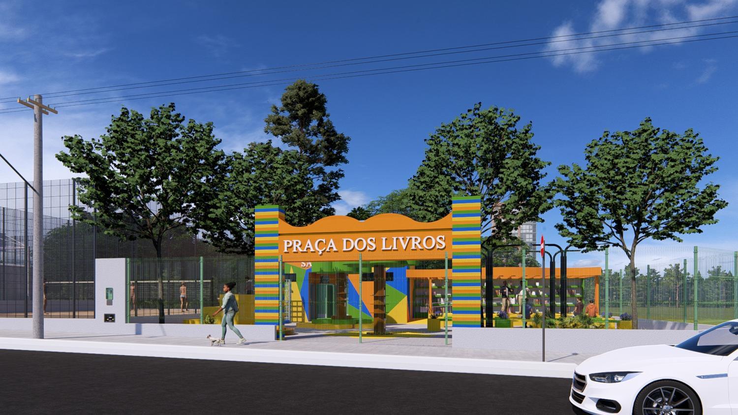 Com 2ª etapa da licitação homologada, Praça dos Livros idealizada por Ronilço Guerreiro avança para se tornar a primeira biblioteca ao ar livre do Brasil.