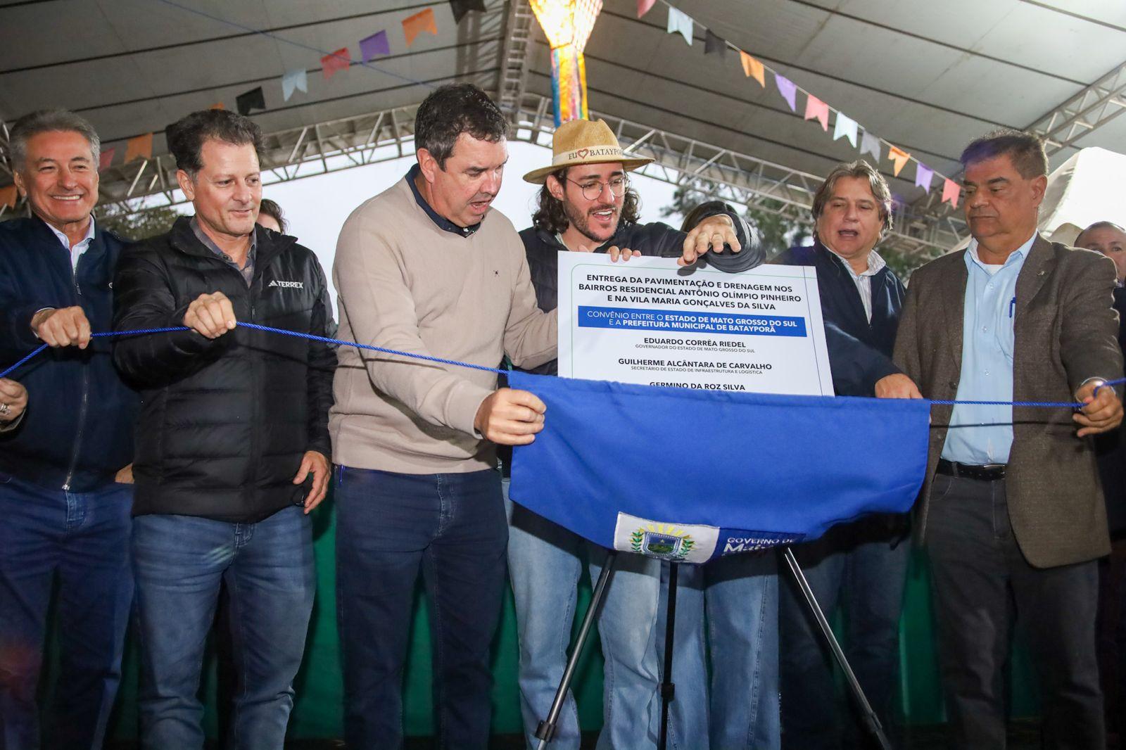 Com R$ 55 milhões em investimentos, Governo de MS entrega obras de infraestrutura e saneamento em Batayporã.