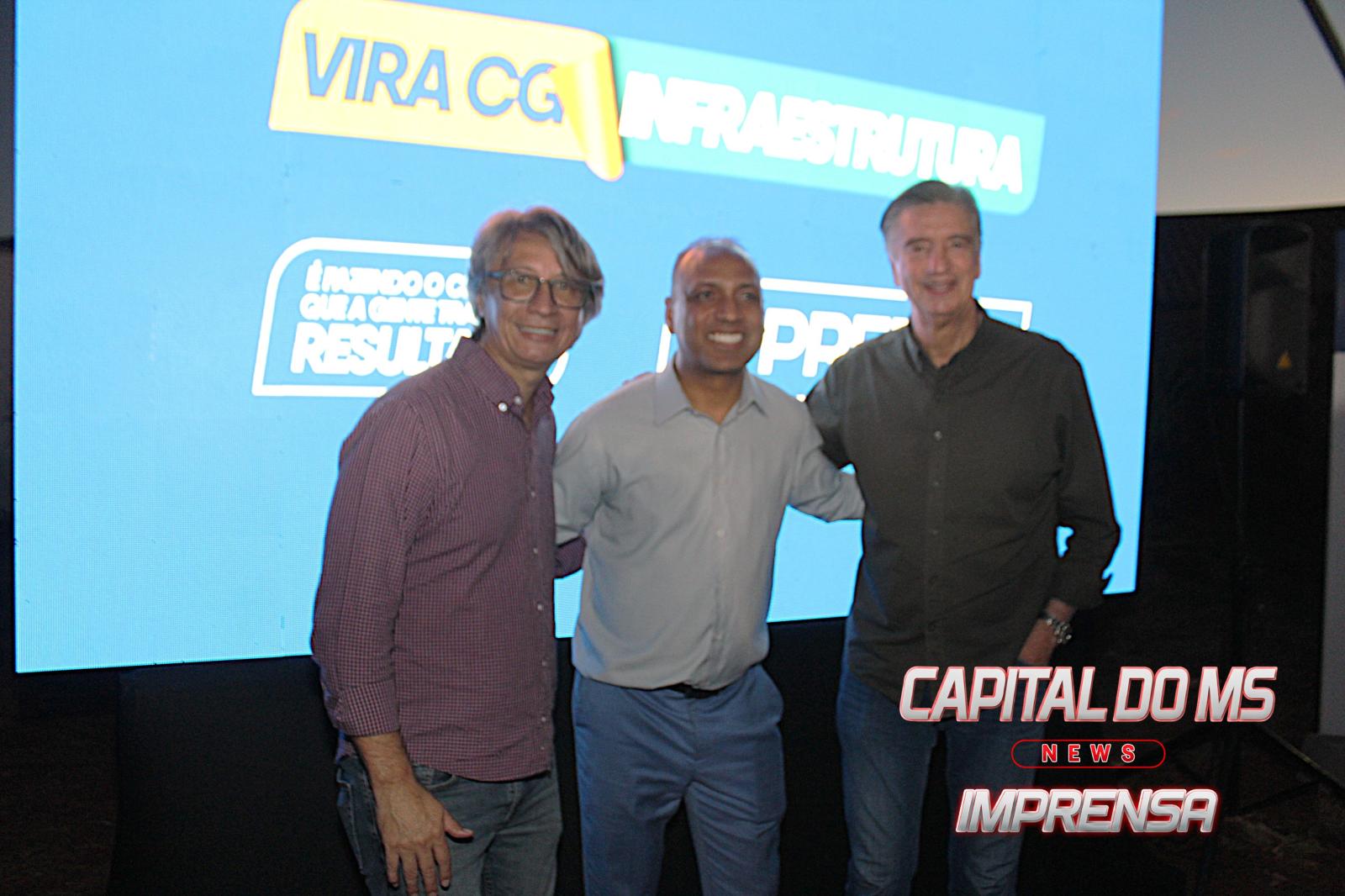 Secretário da SEAR, Darci Caldo, participa do lançamento da pavimentação asfáltica e destaca união política que viabiliza investimentos de R$ 280 milhões em Campo Grande. Secretário da SEAR, Darci Caldo, participa do lançamento da pavimentação asfáltica e destaca união política que viabiliza investimentos de R$ 280 milhões em Campo Grande.