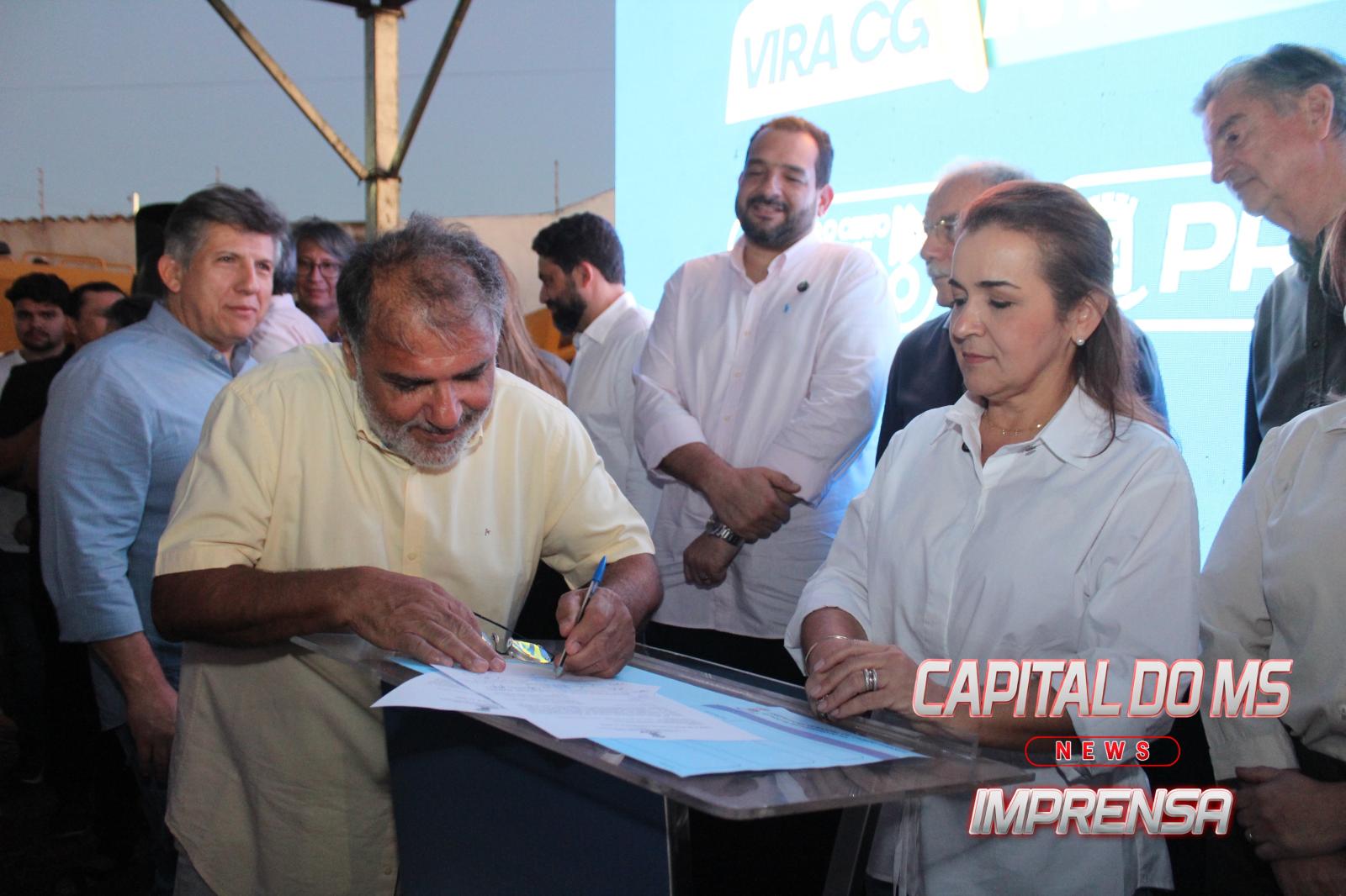 Secretário da SEAR, Darci Caldo, participa do lançamento da pavimentação asfáltica e destaca união política que viabiliza investimentos de R$ 280 milhões em Campo Grande. Secretário da SEAR, Darci Caldo, participa do lançamento da pavimentação asfáltica e destaca união política que viabiliza investimentos de R$ 280 milhões em Campo Grande.