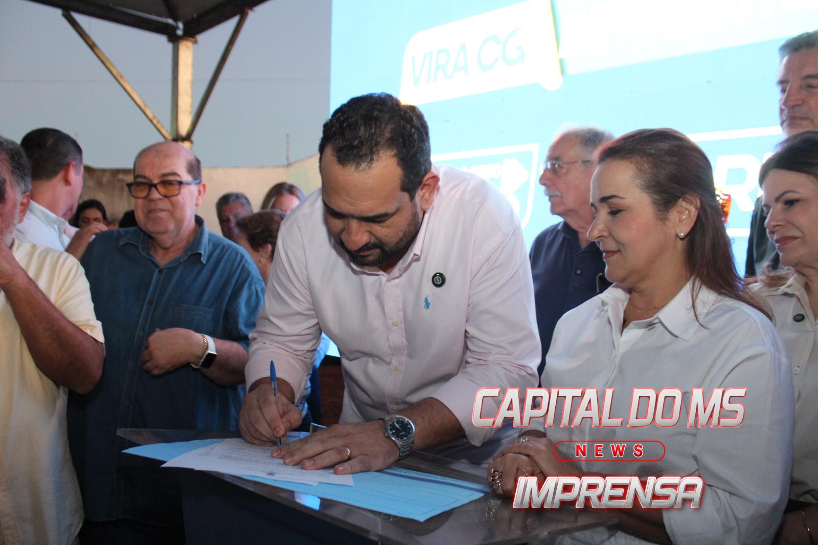 Secretário da SEAR, Darci Caldo, participa do lançamento da pavimentação asfáltica e destaca união política que viabiliza investimentos de R$ 280 milhões em Campo Grande. Secretário da SEAR, Darci Caldo, participa do lançamento da pavimentação asfáltica e destaca união política que viabiliza investimentos de R$ 280 milhões em Campo Grande.