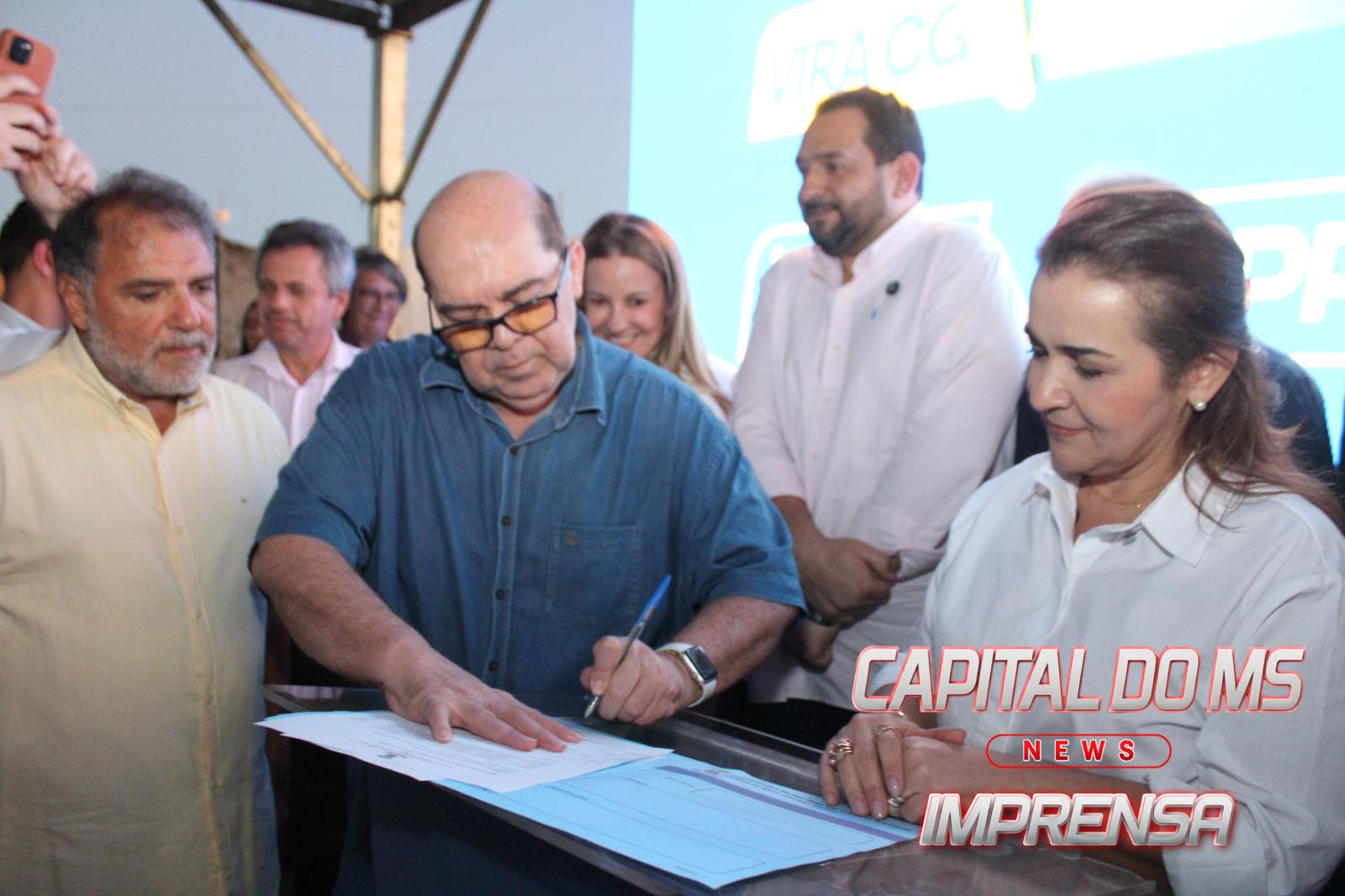Secretário da SEAR, Darci Caldo, participa do lançamento da pavimentação asfáltica e destaca união política que viabiliza investimentos de R$ 280 milhões em Campo Grande. Secretário da SEAR, Darci Caldo, participa do lançamento da pavimentação asfáltica e destaca união política que viabiliza investimentos de R$ 280 milhões em Campo Grande.
