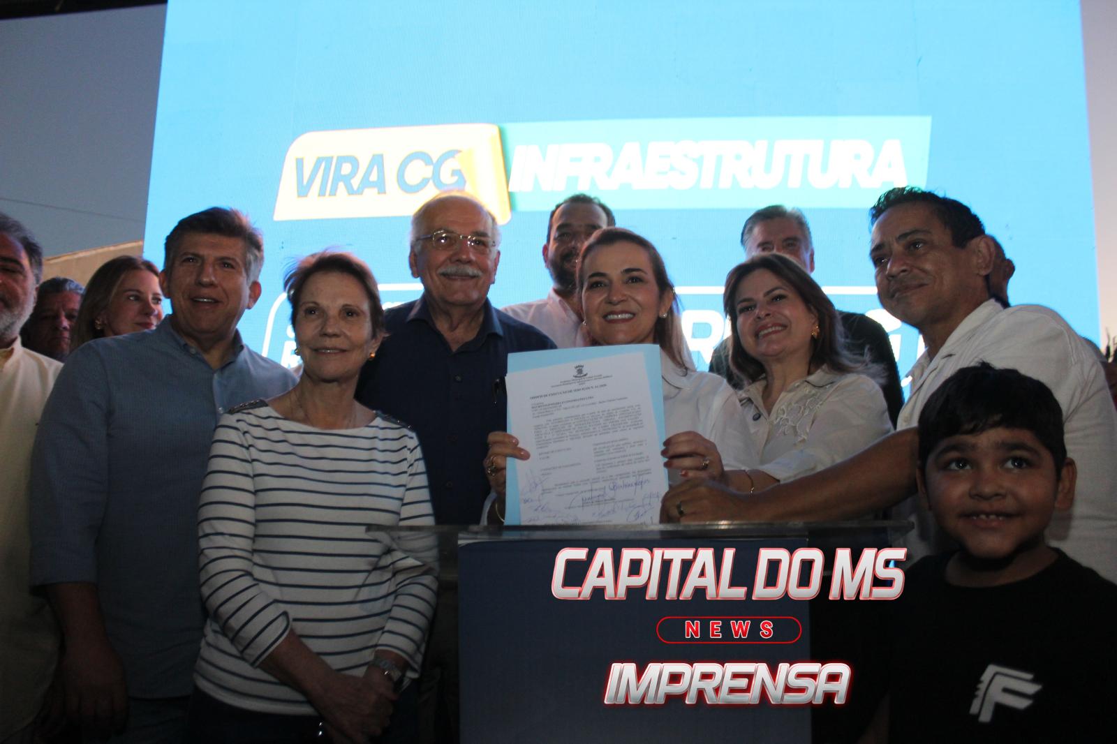 Secretário da SEAR, Darci Caldo, participa do lançamento da pavimentação asfáltica e destaca união política que viabiliza investimentos de R$ 280 milhões em Campo Grande.