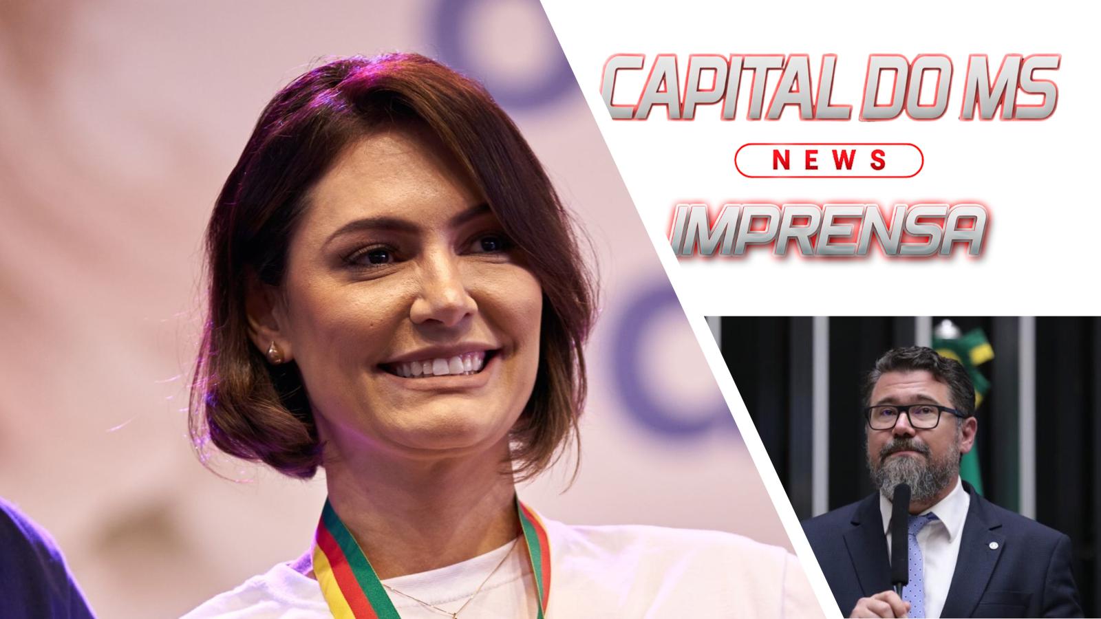Bolsonaro afasta Michelle e frustra investida de Pollon pelo Senado em Mato Grosso do Sul.