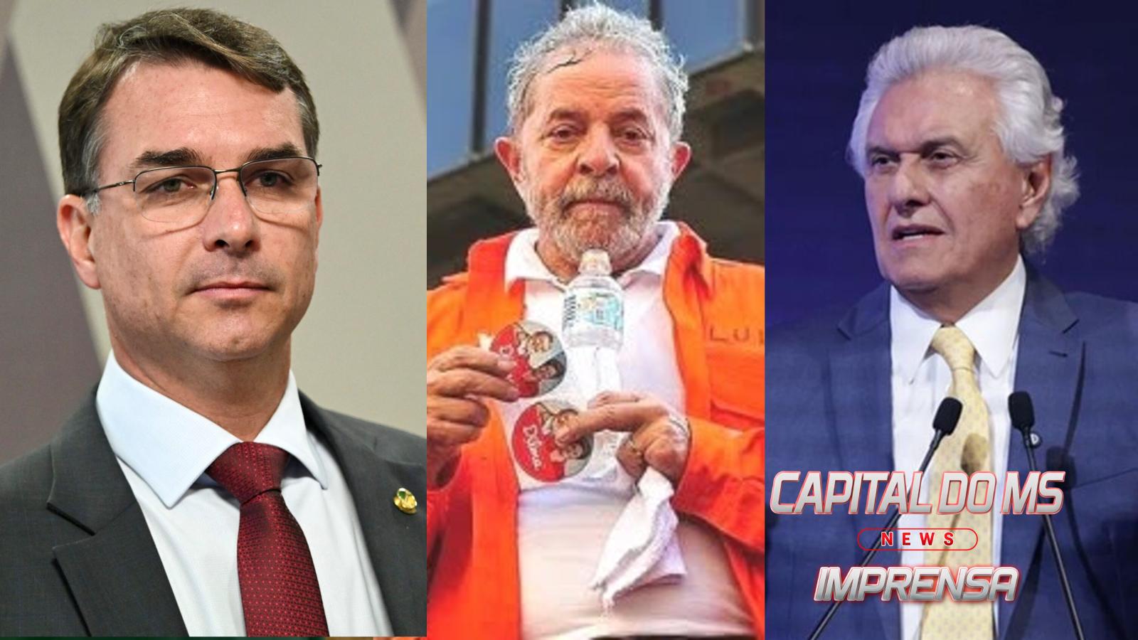 Disputa acirrada:  Flavio Bolsonaro aparece empatado com Lula e Caiado no 2º turno.