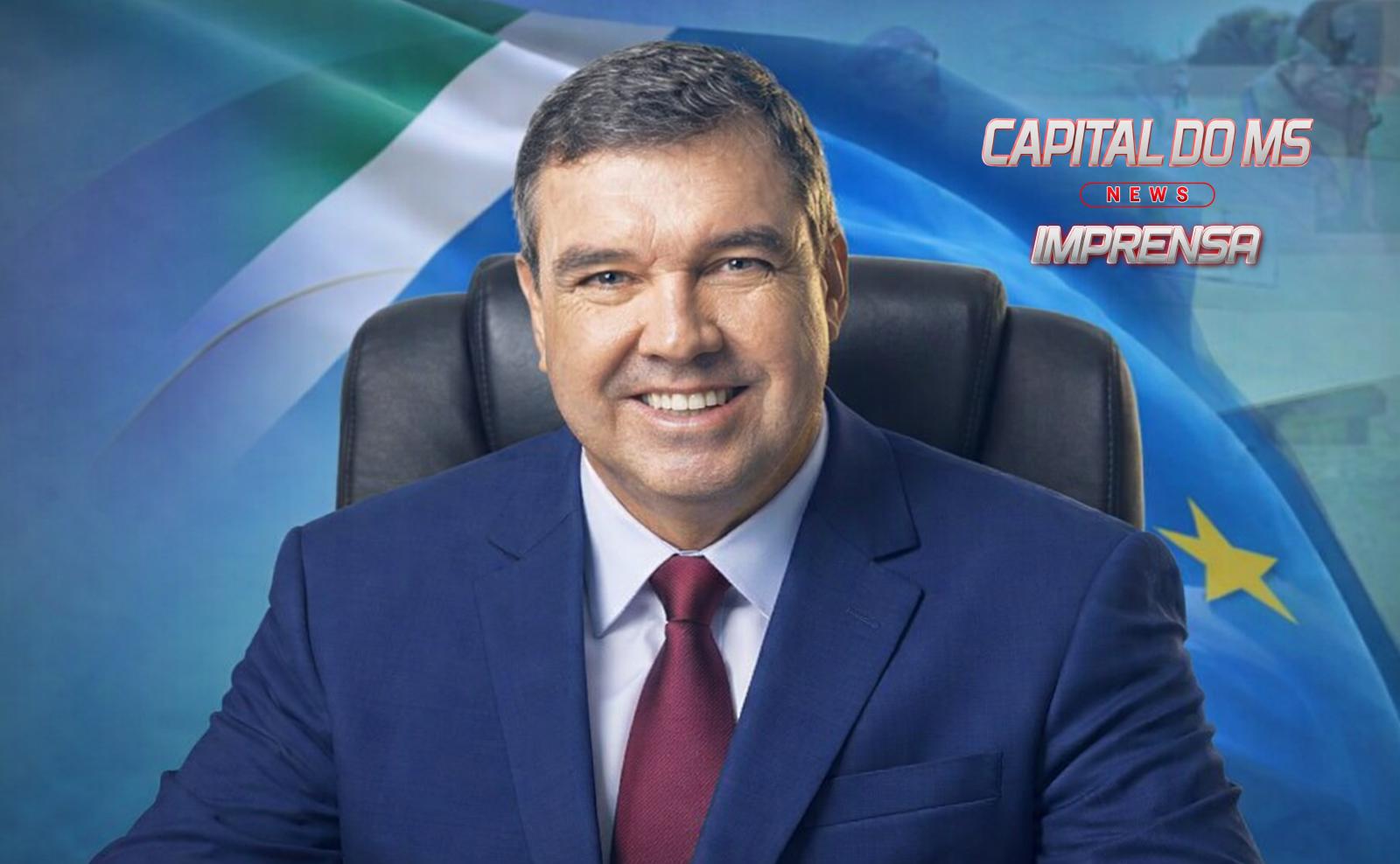 Governador Eduardo Riedel confirma busca pela reeleição com apoio de sete partidos dia  1º de agosto.