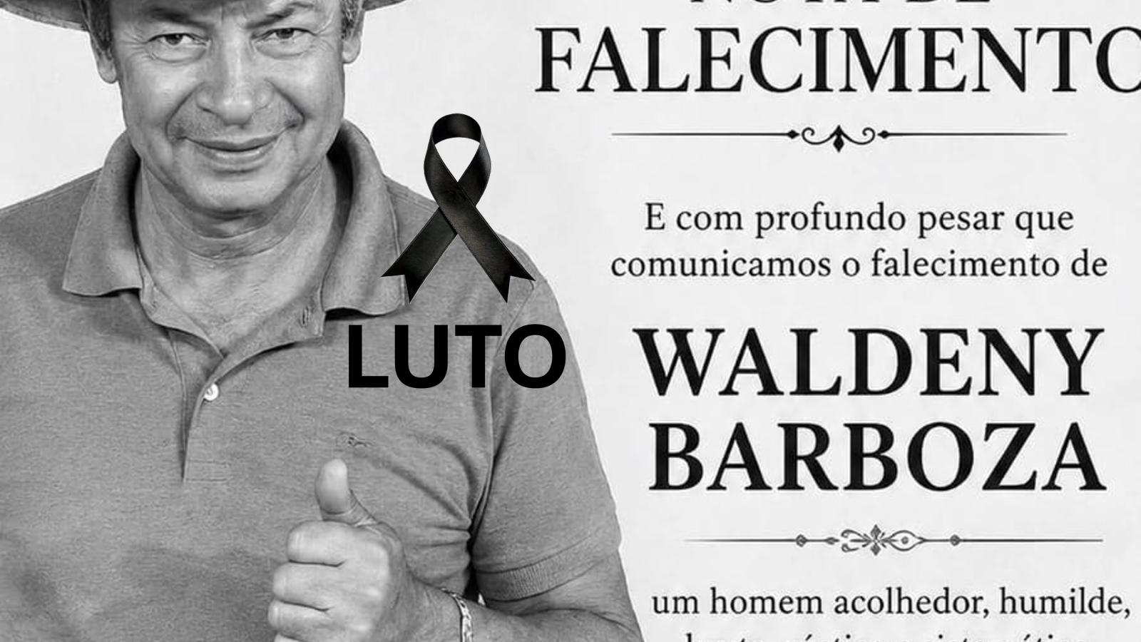 Nota de Falecimento – Waldenyr Barboza, Fundador do Rancho do Barba