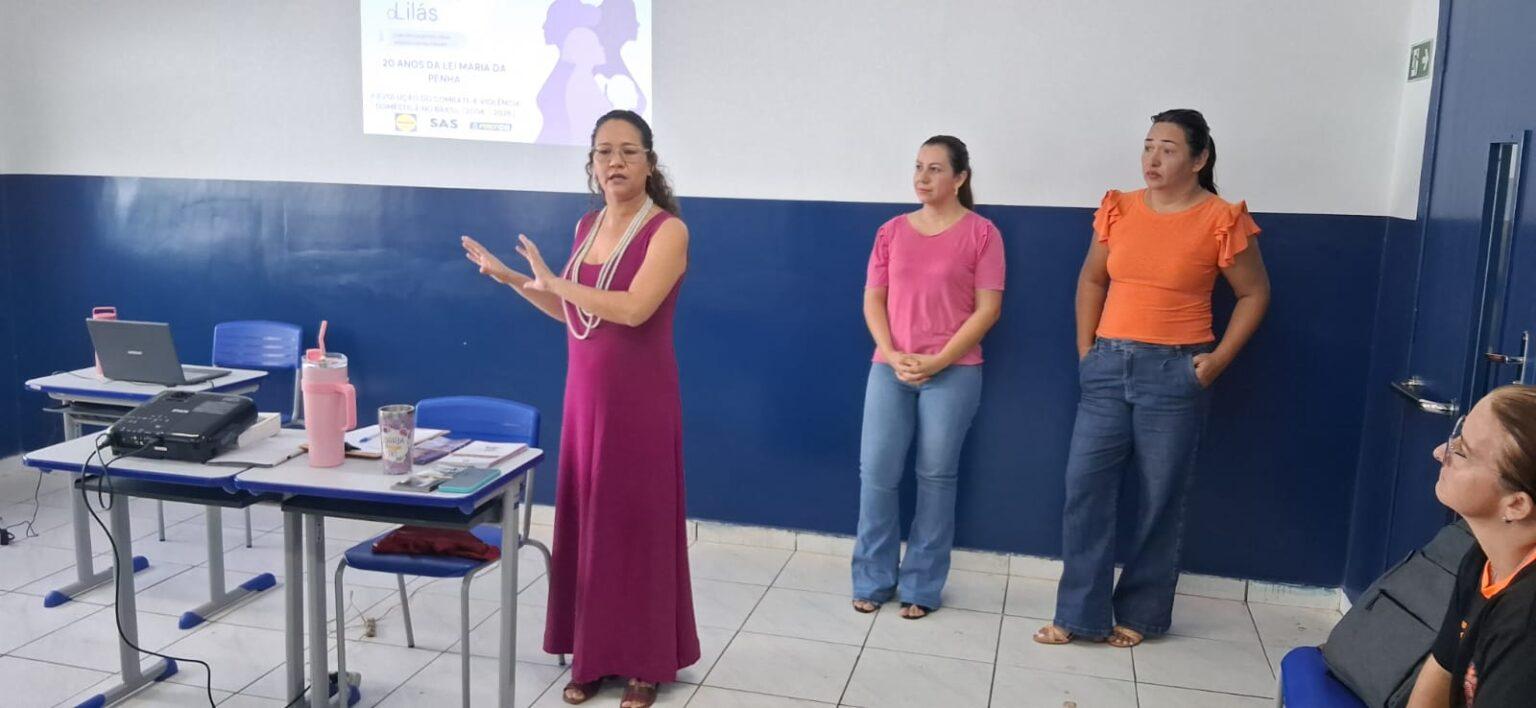 Agosto Lilás orienta mulheres sobre violência doméstica no Guanandi.