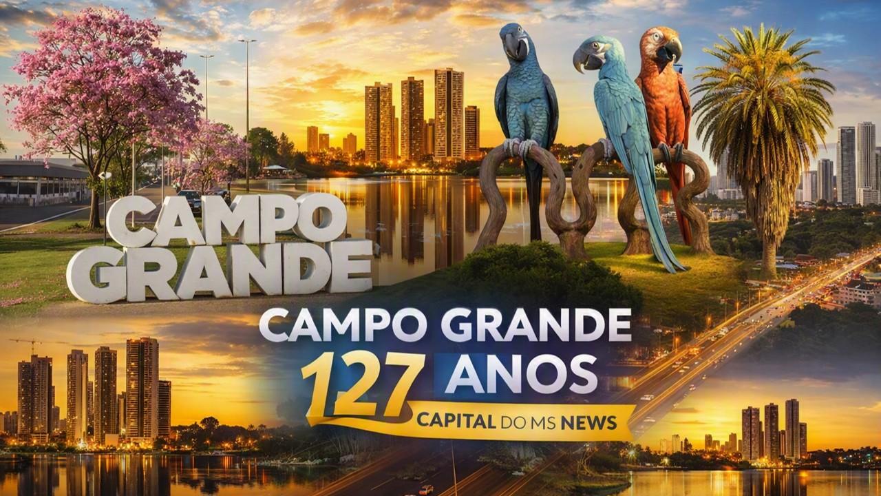 Campo Grande, 127 anos: Orgulho de Quem Vive, Ama e Constrói Esta Cidade.