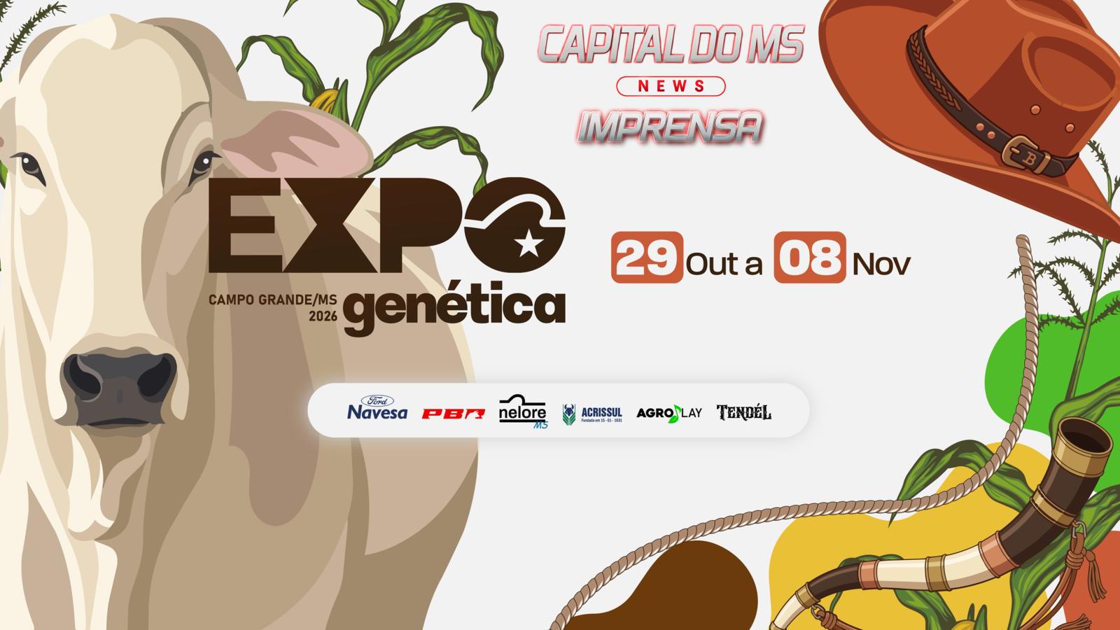 ExpoGenética MS 2026: tradição, inovação e espetáculo no coração do Estado.