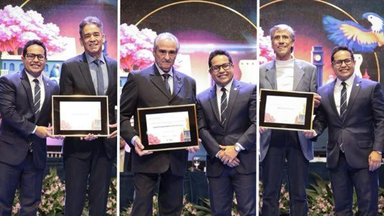 Papy entrega título “Cidadão Campo-Grandense” a piloto com carreira internacional e empresários.