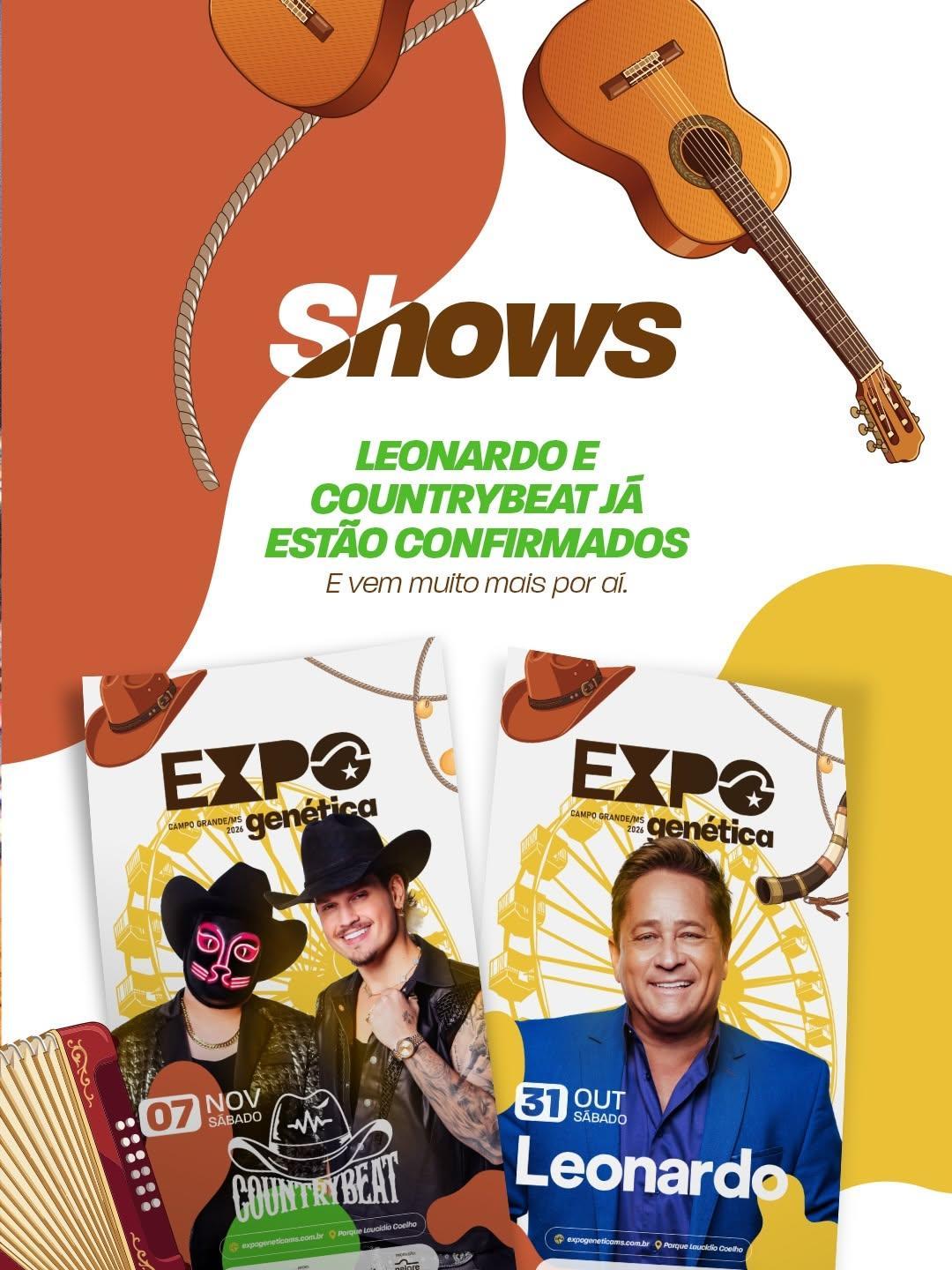 Expogenética MS 2026: tradição, inovação e entretenimento em um só evento Parque de exposições  Laucídio Coelho.
