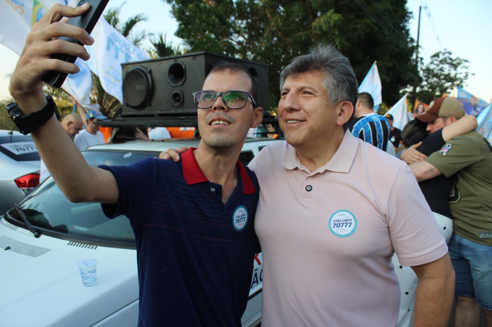 Lidio Lopes intensifica campanha na reta final e destaca apoio popular rumo ao quinto mandato.