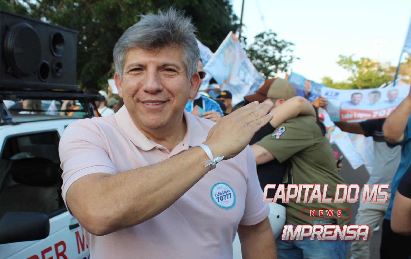 Lidio Lopes intensifica campanha na reta final e destaca apoio popular rumo ao quinto mandato.