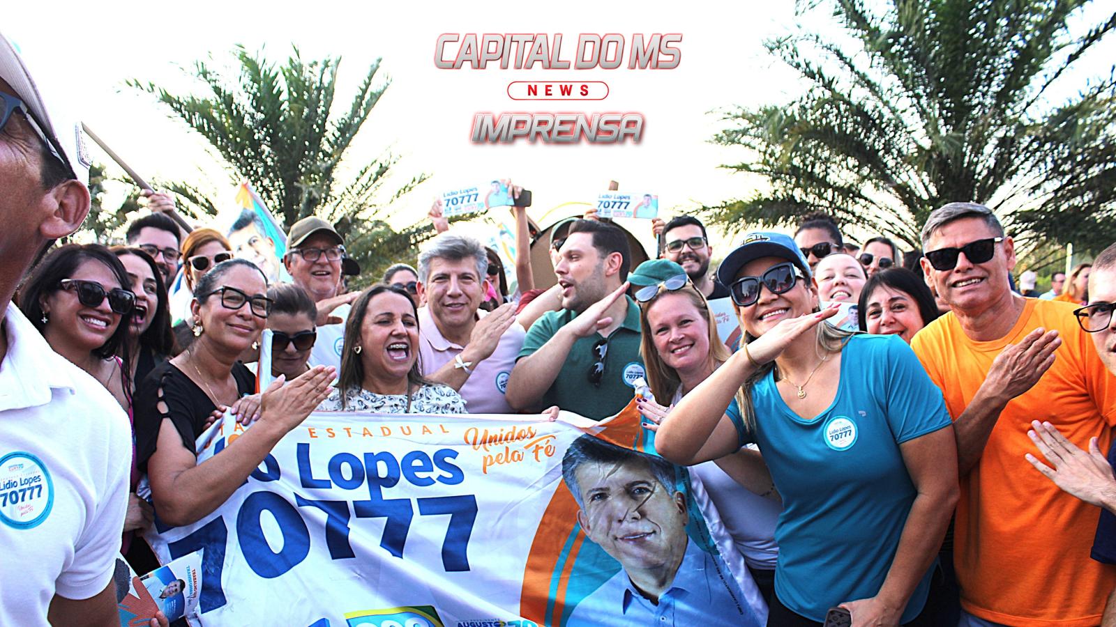 Lidio Lopes intensifica campanha na reta final e destaca apoio popular rumo ao quinto mandato.