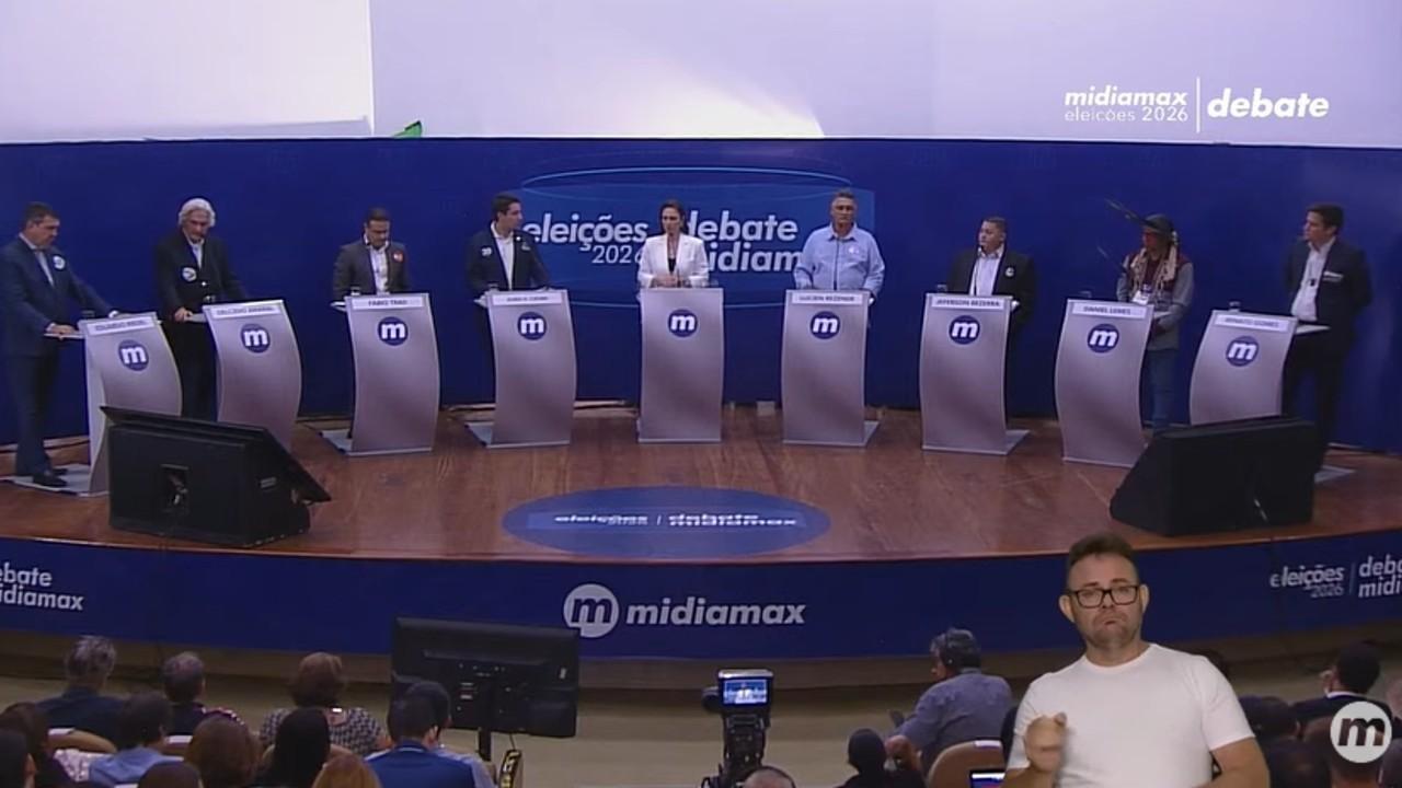 Debate do Midiamax expõe embates, acusações e clima acirrado na corrida pelo Governo de MS.