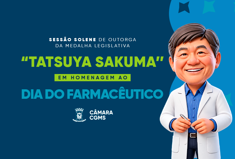 Farmacêuticos serão homenageados em solenidade na Câmara.