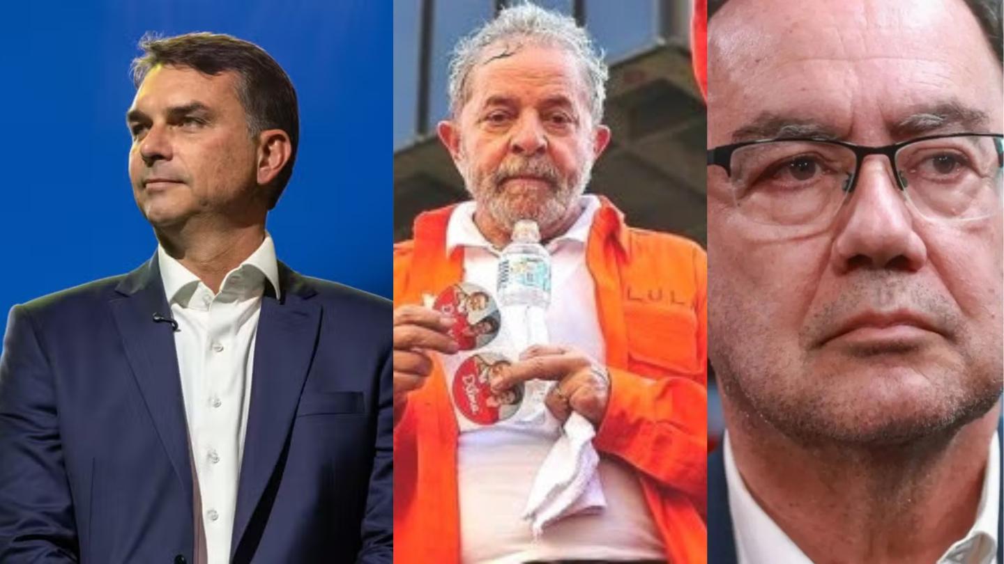 Flávio Bolsonaro na frente com 35% dos votos em SP contra 33% do Lula, diz Datafolha.