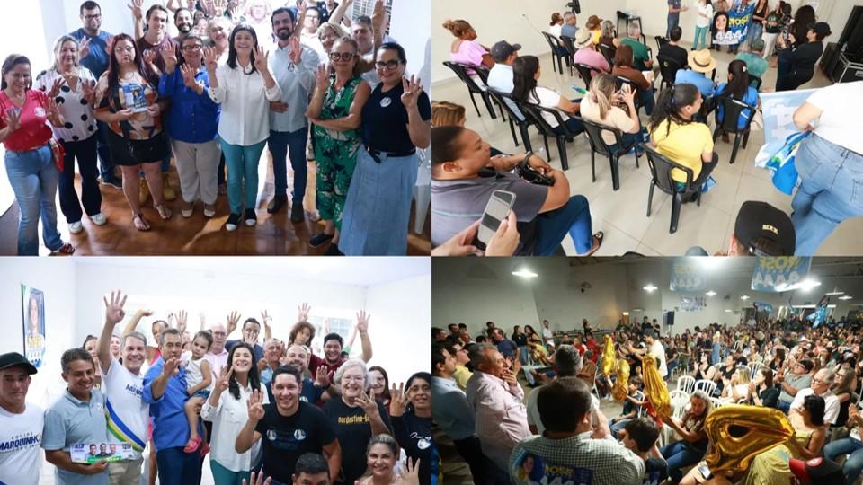 Rose Modesto fortalece alianças políticas durante agenda na região do Bolsão.