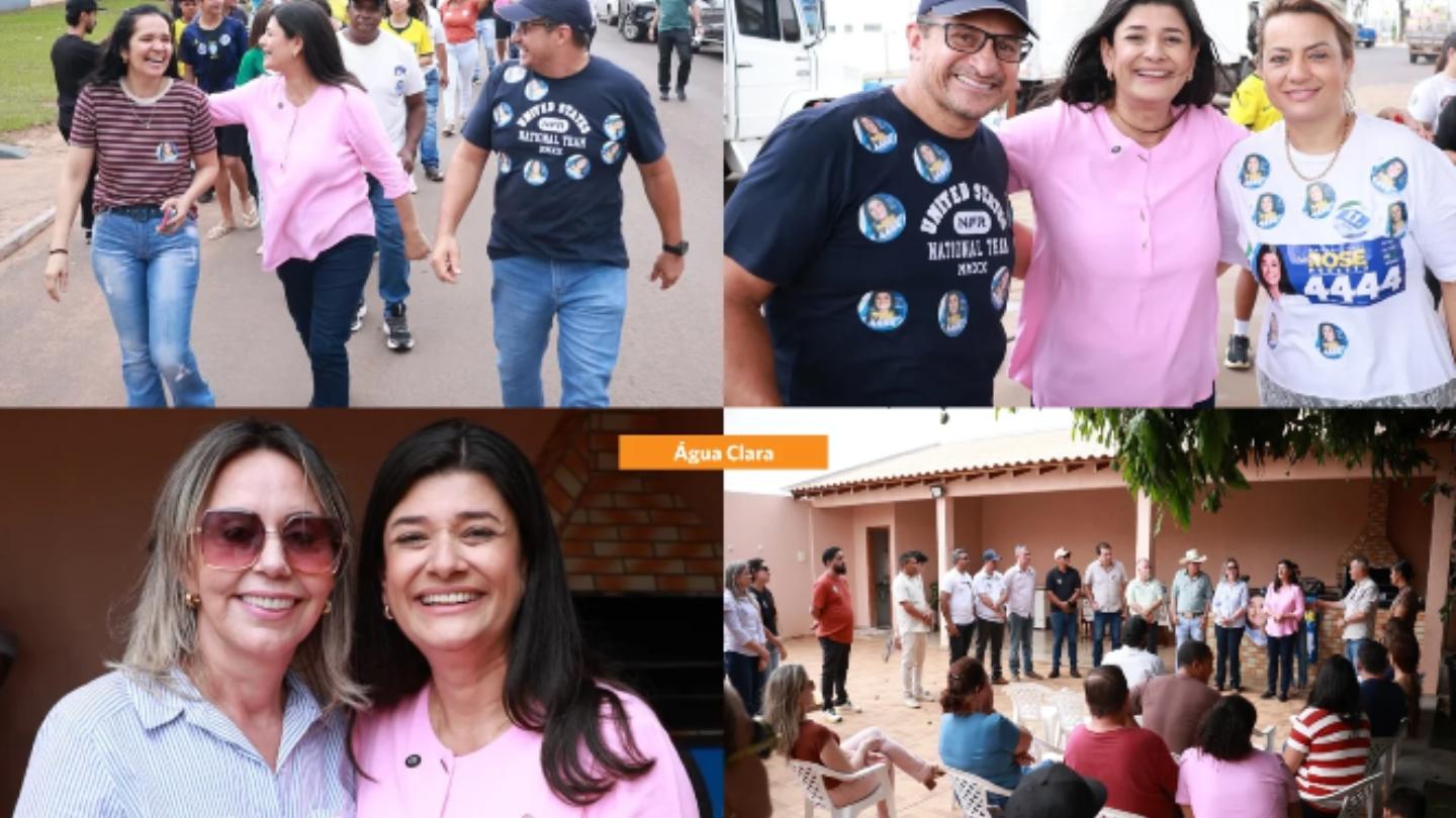 Rose Modesto recebe manifestações de apoio durante agenda no Leste de Mato Grosso do Sul.