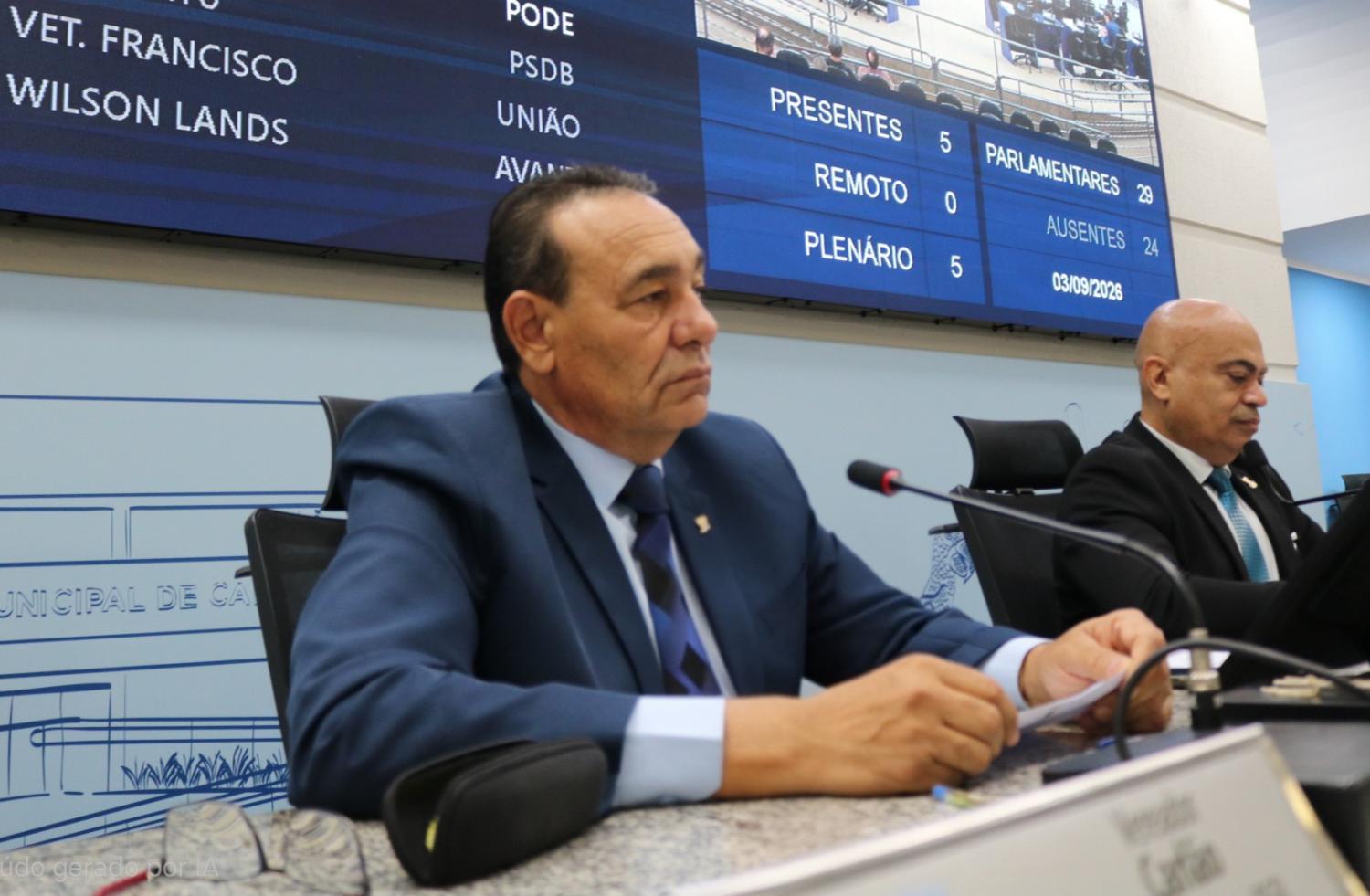 Vereador Carlão defende valorização da Santa Casa e reforço no tapa-buracos em Campo Grande.