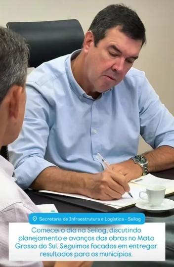 Governador Eduardo Riedel reúne secretariado para avaliar projetos e prioridades da Seilog-MS.