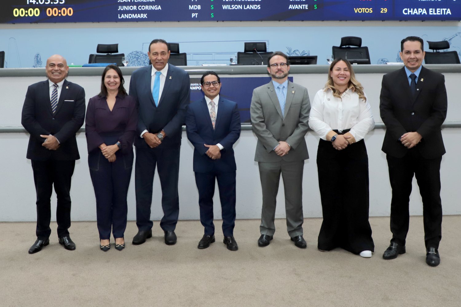 Papy é reconduzido e segue à frente da presidência da Câmara Municipal para o biênio 2027-2028.