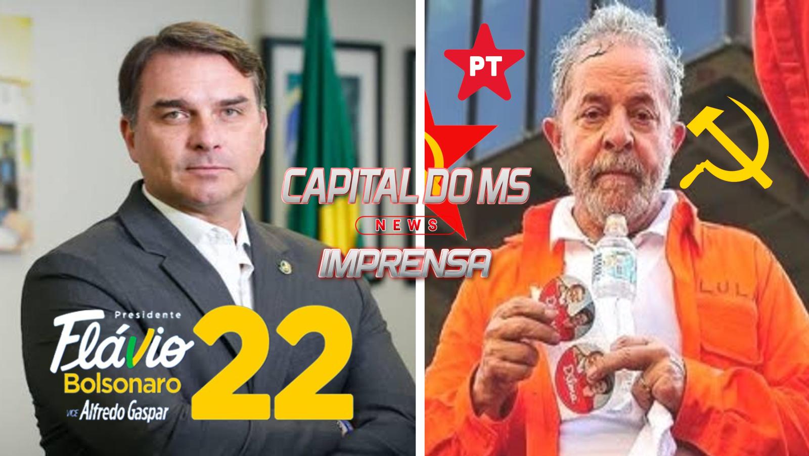 Pesquisa (IPR): Flávio lidera com 52,4% dos votos válidos em MS; Lula soma 37,43% a dois dias da eleição.